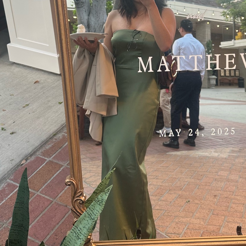 Abercrombie & Fitch Strapless Green Dress